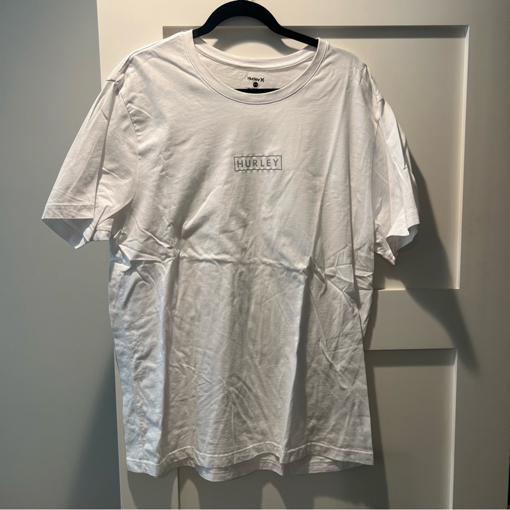 Men’s Hurley T Shirt Short Sleeve XL White